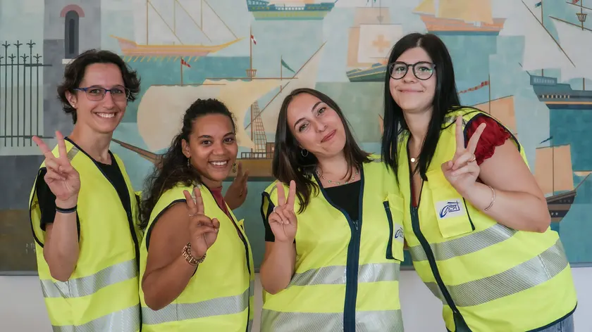 Le prime quattro donne che lavoreranno in banchina al Porto di Trieste