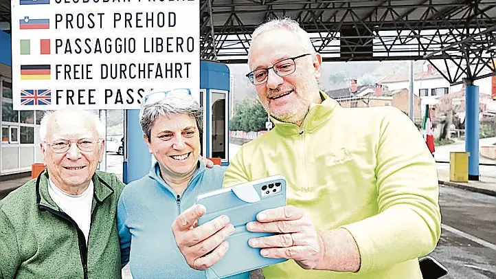 Il selfie a Sicciole. Foto Andrea Lasorte