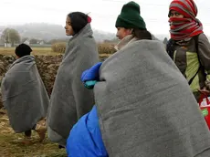 Un immagine di migranti lungo la Rotta balcanica