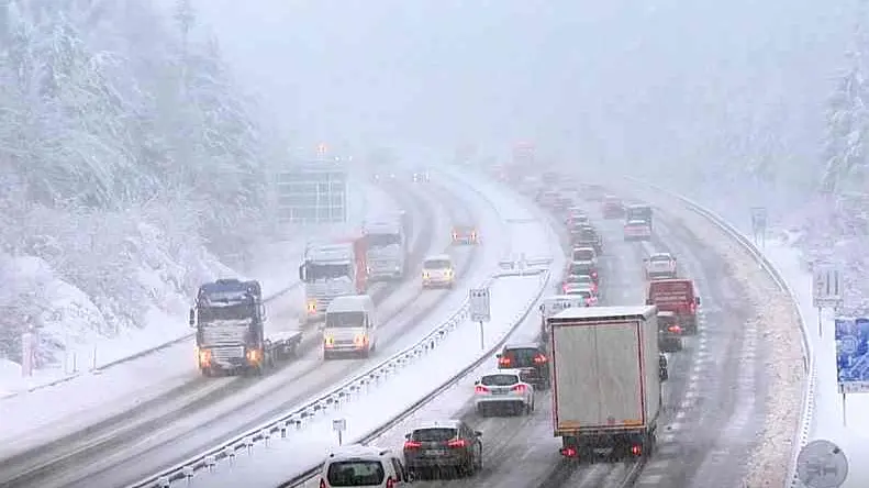 Il maltempo sulle strade della Slovenia
