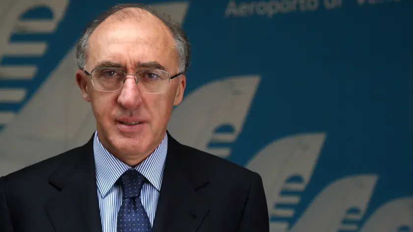 18/04/2012 Tessera, Enrico Marchi presidente di Save, società che gestisce l'Aeroporto Marco Polo di Venezia