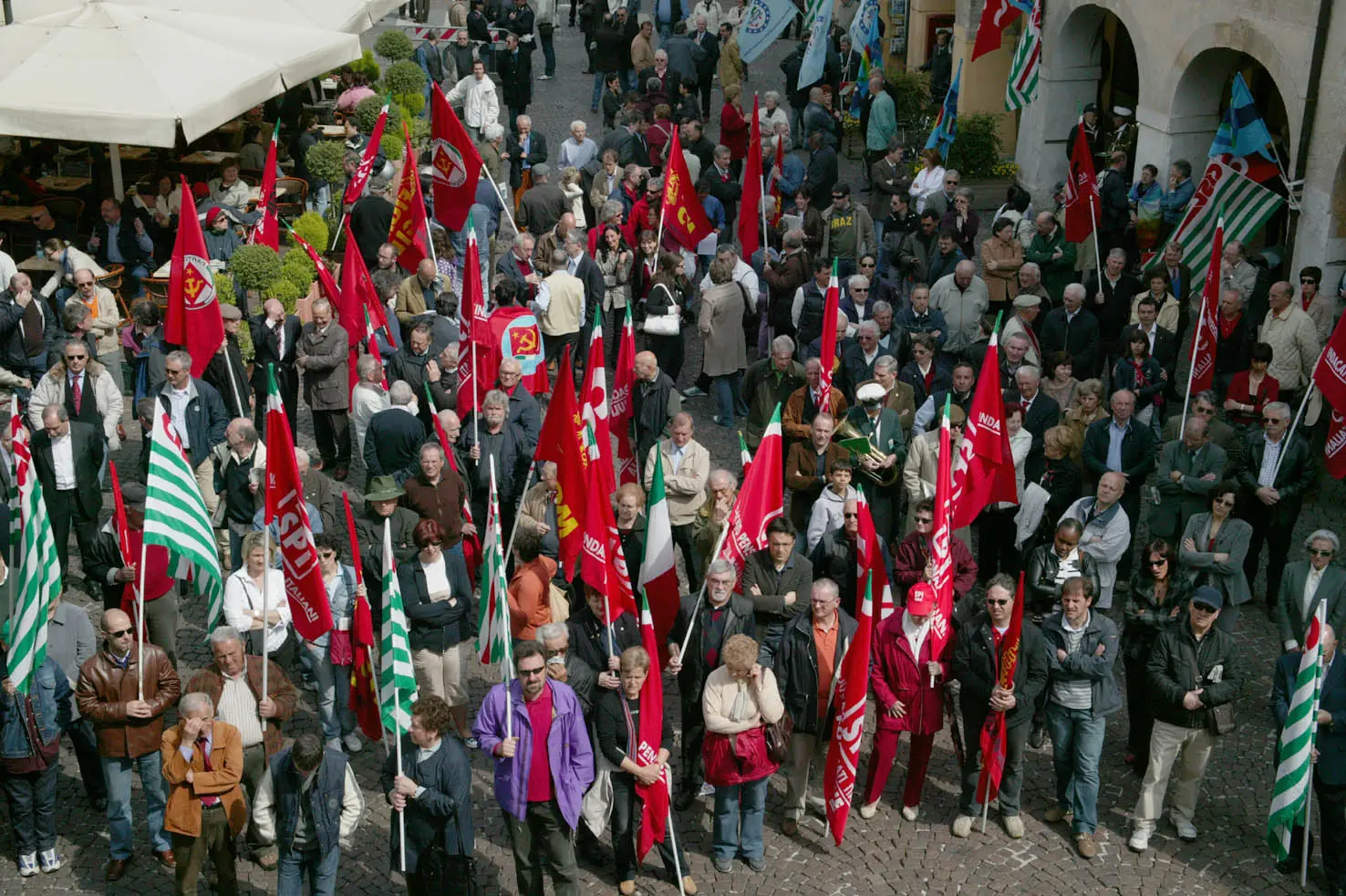 Una manifestazione sindacale