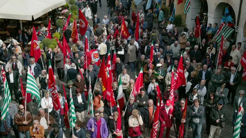 Una manifestazione sindacale