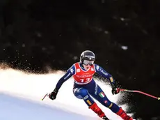 epa08200292 Sofia Goggia of Italy in action during the women's Downhill training at the FIS Alpine Skiing World Cup in Garmisch-Partenkirchen, Germany, 07 February 2020. EPA/PHILIPP GUELLAND