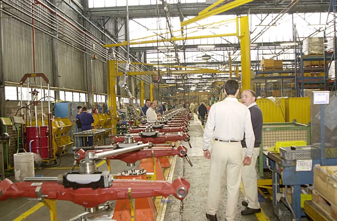 Una linea di montaggio della Carraro a Campodarsego