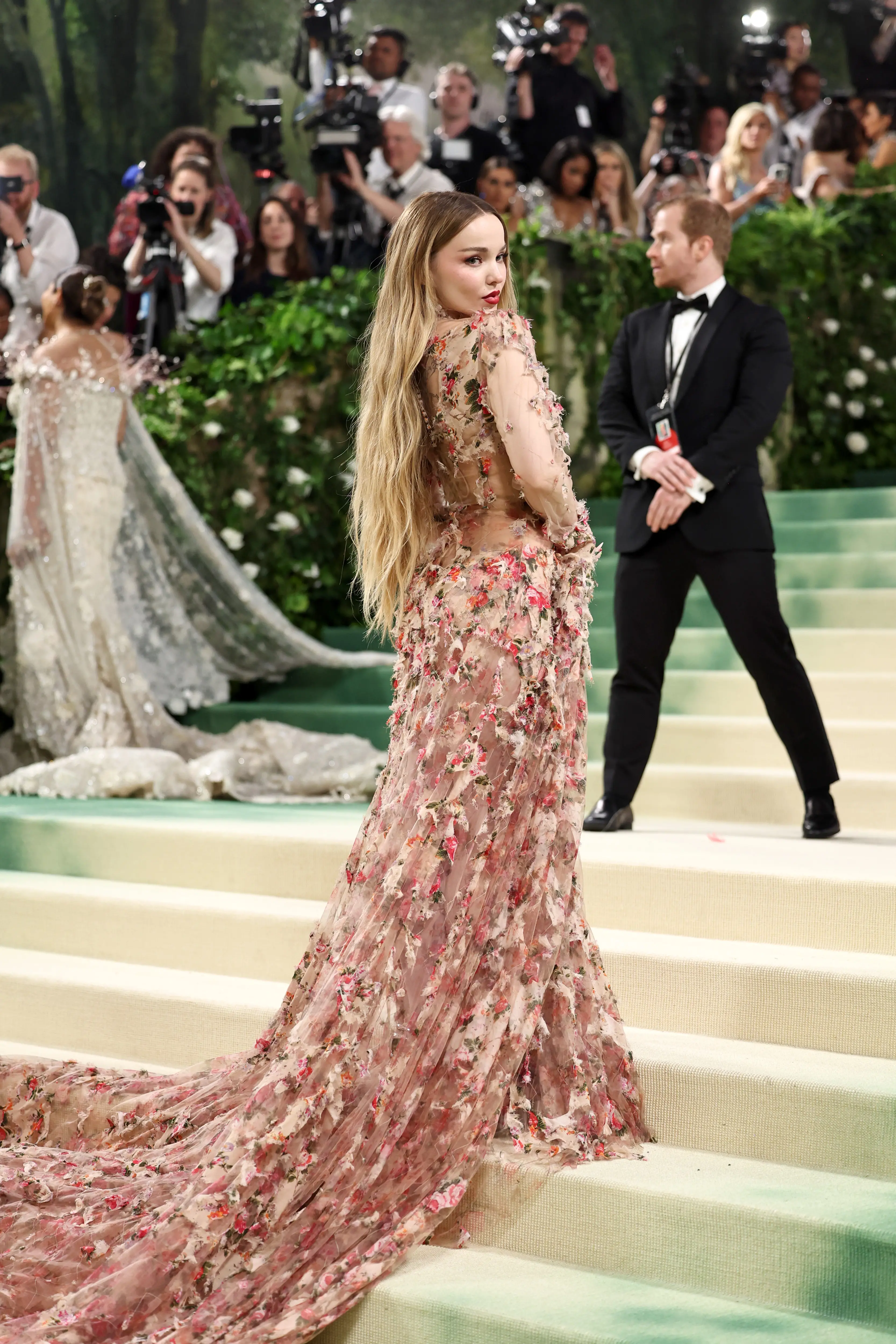 NEW YORK, NEW YORK - MAY 06: Dove Cameron attends The 2024 Met Gala Celebrating "Sleeping Beauties: Reawakening Fashion" at The Metropolitan Museum of Art on May 06, 2024 in New York City. (Photo by Jamie McCarthy/Getty Images)
