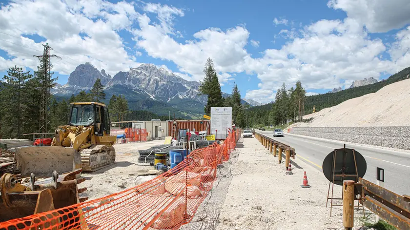 Cantiere SS51 localitÃ Acquabona di Cortina d'Ampezzo-Da Rin-Perona