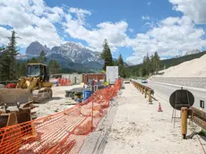 Cantiere SS51 localitÃ Acquabona di Cortina d'Ampezzo-Da Rin-Perona