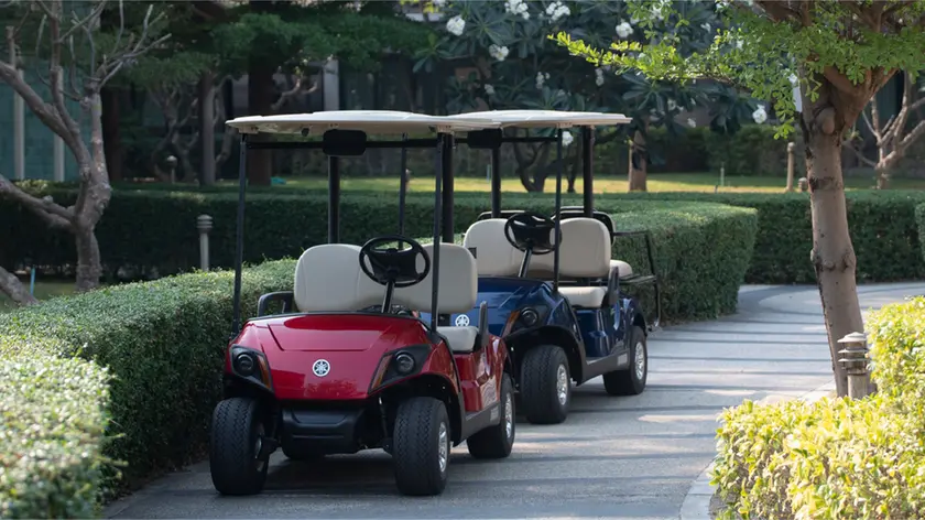 Un modello di golf car Yamaha
