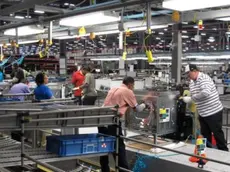 Linea di produzione all'Electrolux di Susegana