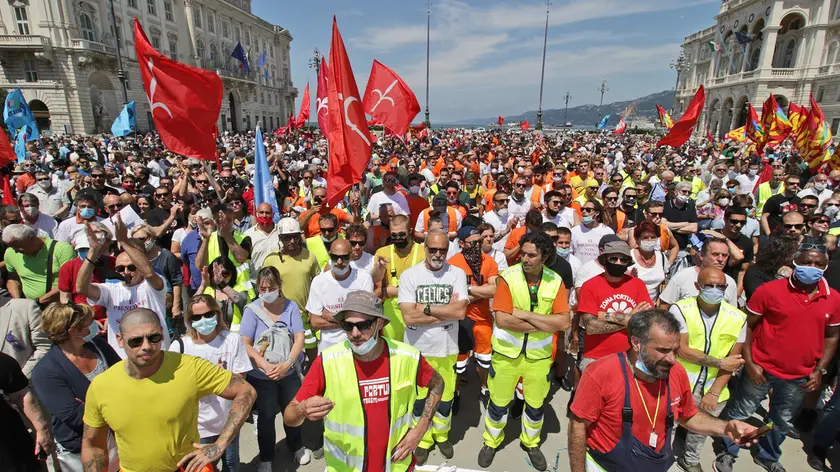 Lasorte Trieste 13/06/20 - Piazza Unita', Manifestazione per Zeno D'Agostino